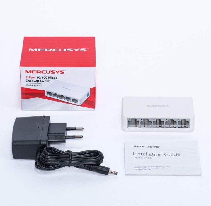 Network Switch 5 Ports Fast Ethernet