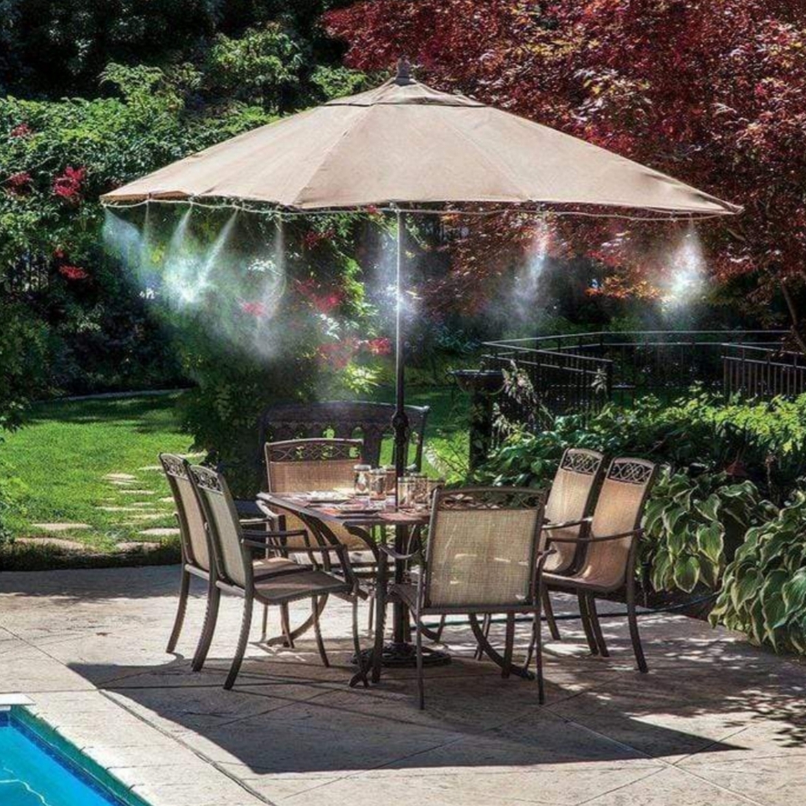 Outdoors Patio Mist-Cooling Kit